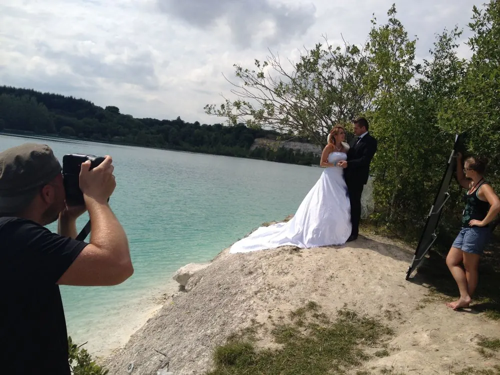 Martin and Louise behind the camera