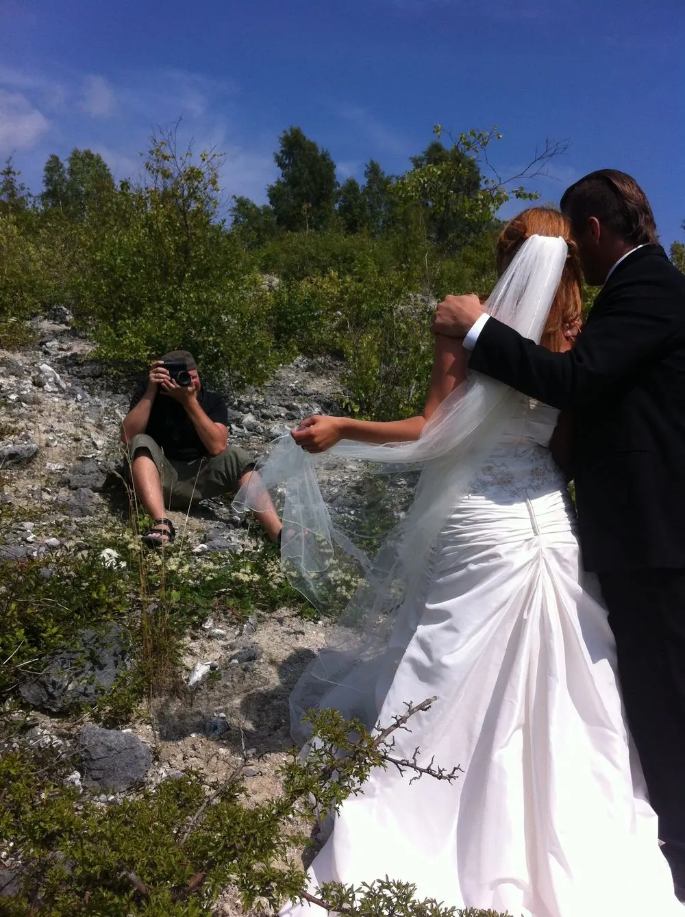 Martin and Louise behind the camera