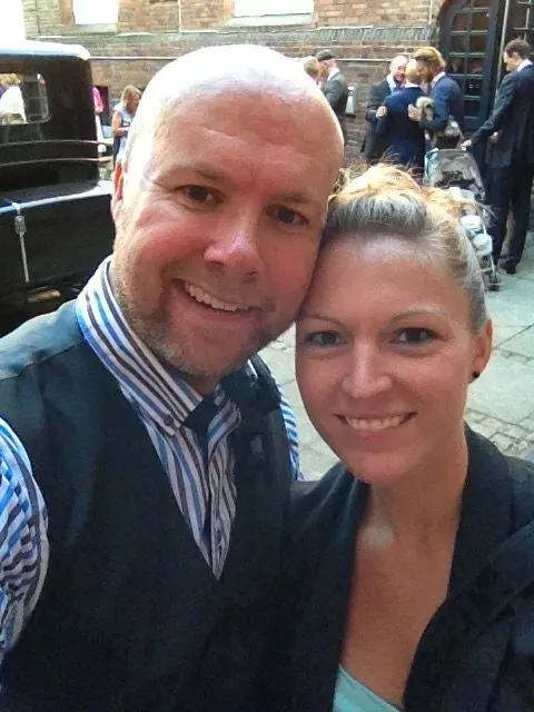 Martin and Louise behind the camera