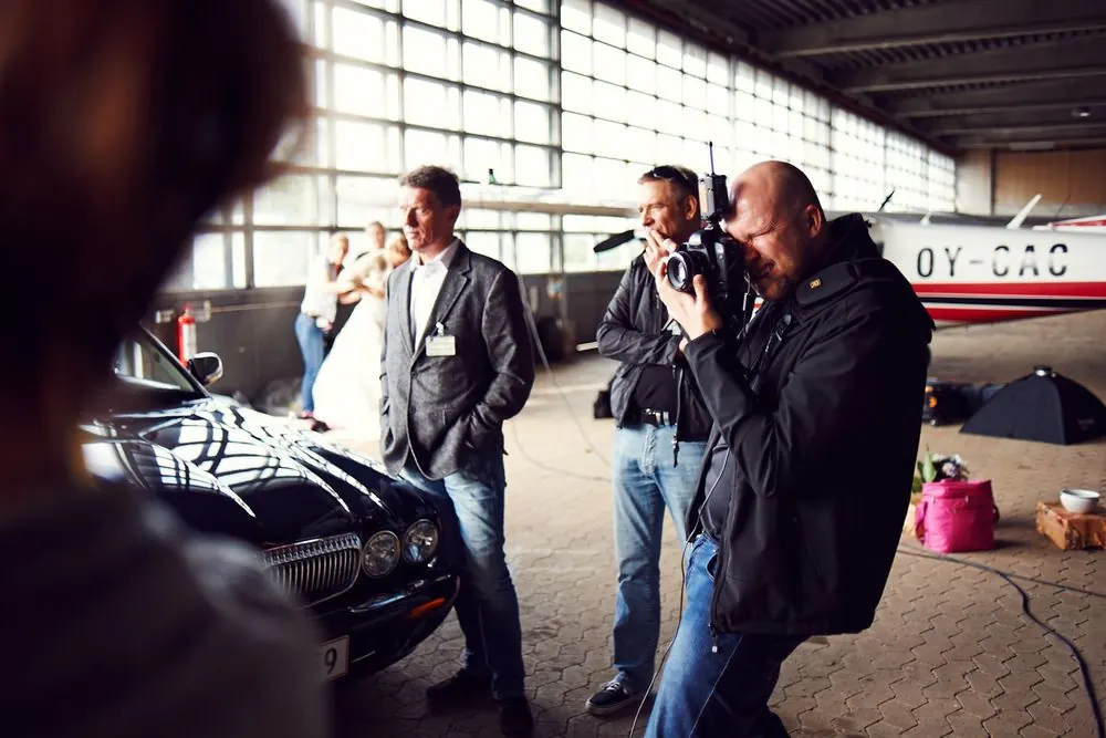 Martin and Louise behind the camera