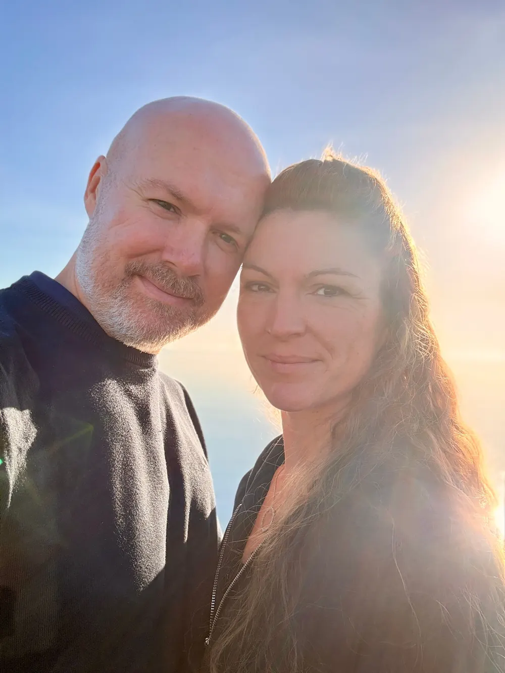 Martin and Louise at sunset